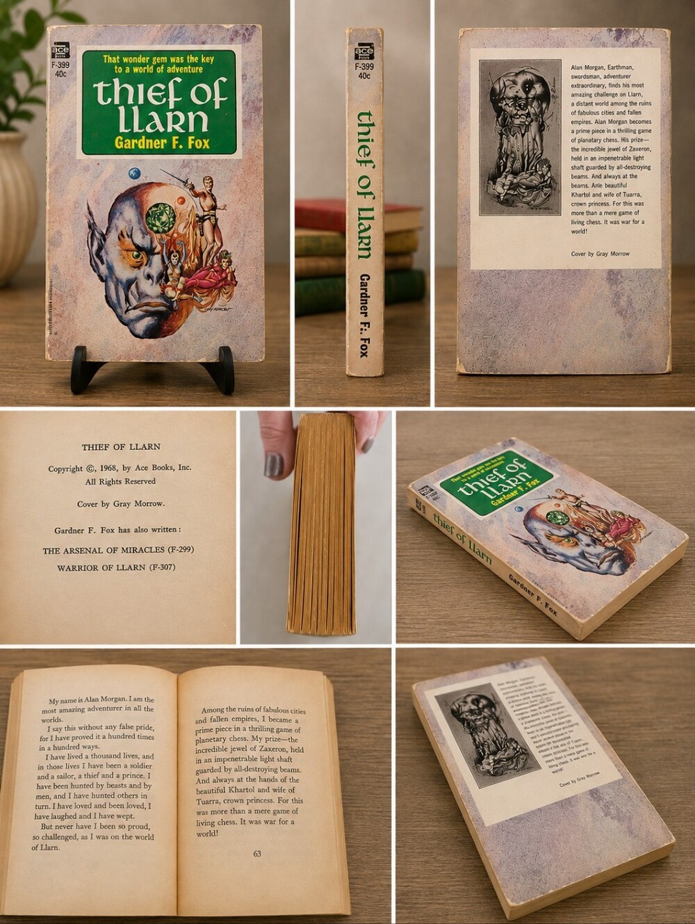 Vintage Thief of Llarn by Gardner F. Fox – Ace Books Paperback 1968